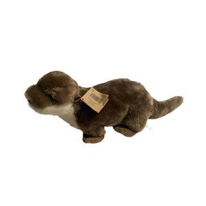 New The Petting Zoo River Otter Brown Plush Stuffed Animal Toy 19 in Tall